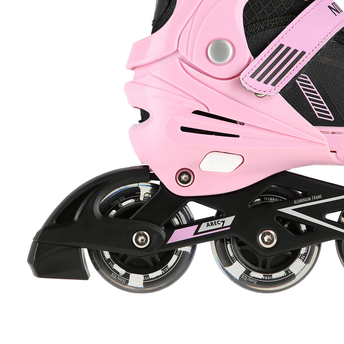 ROLKI NILS EXTREME NA11230A RÓŻOWE LED