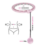 ZESTAW HULA HOP HHW09 PINK Z PIŁKĄ GRAWITACYJNĄ I LICZNIKIEM HMS + PAS BR163 BLACK