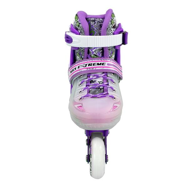 NJ1812 A PURPUROWY ROZM. S (29-33)  ŁYŻWOROLKI NILS EXTREME