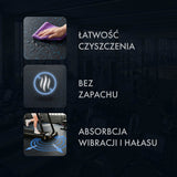 POS15 PODŁOGA GUMOWA POD SPRZĘT FITNESS BLACK/BLUE II GATUNEK