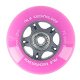 ZESTAW KÓŁEK PU 76x24 82A (4szt.) RÓŻOWE + ABEC-7 (8szt.)  NILS EXTREME