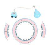 ZESTAW REGULOWANY HULA HOP FH06 BLUE/PINK Z OBCIĄŻNIKEIM I LICZNIKIEM + PAS BR160