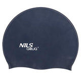 JEDNOKOLOROWY F248 NAVY BLUE CZEPEK SILIKONOWY NILS AQUA