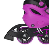 NF7104 A 2w1 BLACK/D. PINK ROZM. S ŁYŻWOROLKI Z WYM. PŁ. FIGUROWĄ NILS EXTREME