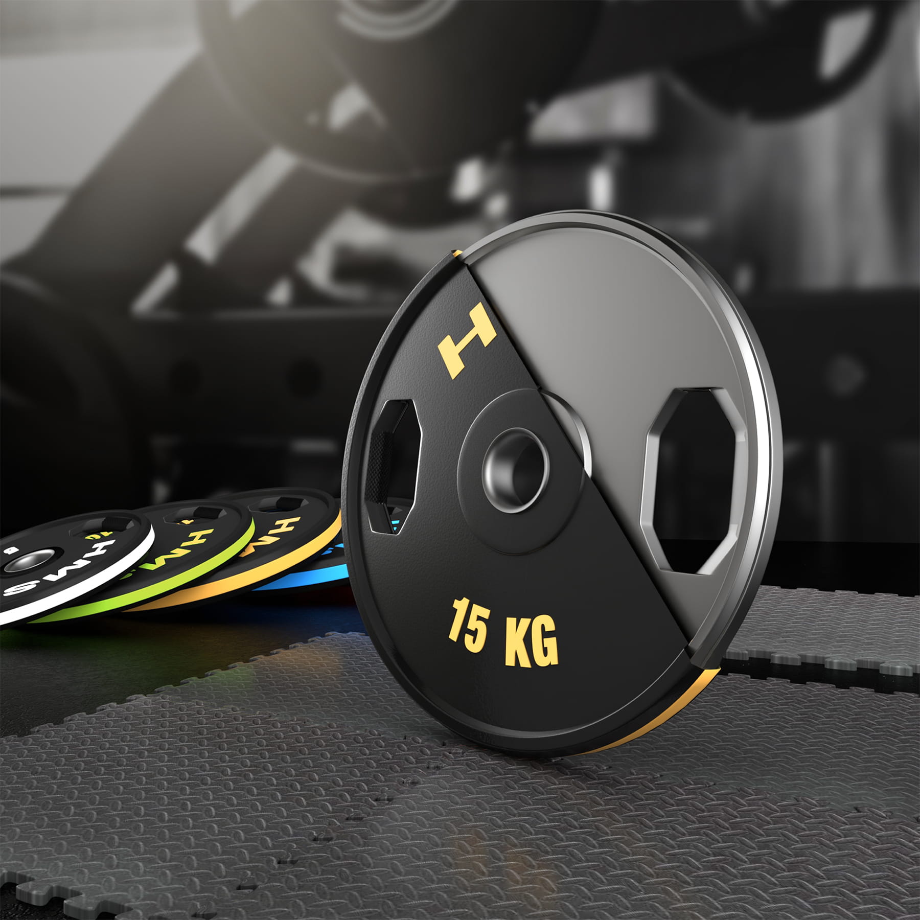 TALERZ OLIMPIJSKI OGUMOWANY 2 x 15 KG HMS TOG15