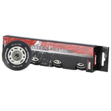 ZESTAW PU 64x24 82A CZARNE MATOWE (4 szt.) + ABEC-9 (8 szt.) NILS EXTREME