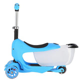 HJD04 3w1 BLUE HULAJNOGA JEŹDZIK DZIECIĘCY