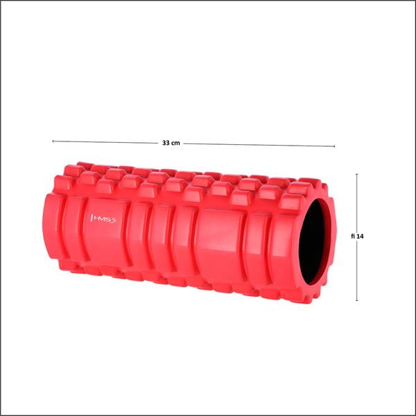 FS103 RED 33CM WAŁEK FITNESS/ROLLER HMS