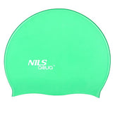 JEDNOKOLOROWY SH74 CIEMNOZIELONY CZEPEK SILIKONOWY  NILS AQUA