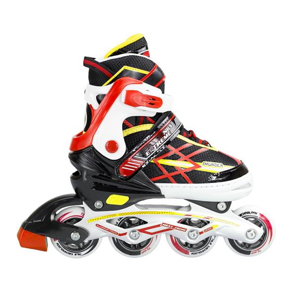 NA1160 A CZARNO-CZERWONE ŁYŻWOROLKI NILS EXTREME