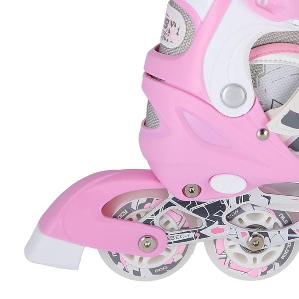 NF10927 A 2w1 PINK ŁYŻWOROLKI Z WYM. PŁ. FIGUROWĄ NILS EXTREME