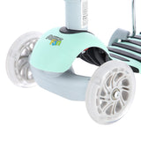 HULAJNOGA DZIECIĘCA HLB07 4w1 GRAY-MINT KÓŁKA LED  NILS FUN