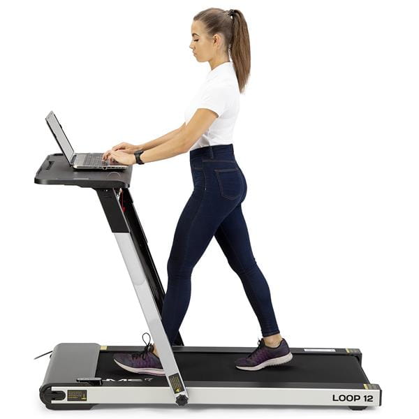 BIEŻNIA ELEKTRYCZNA Z BIURKIEM LOOP12 MULTI GRAY HMS