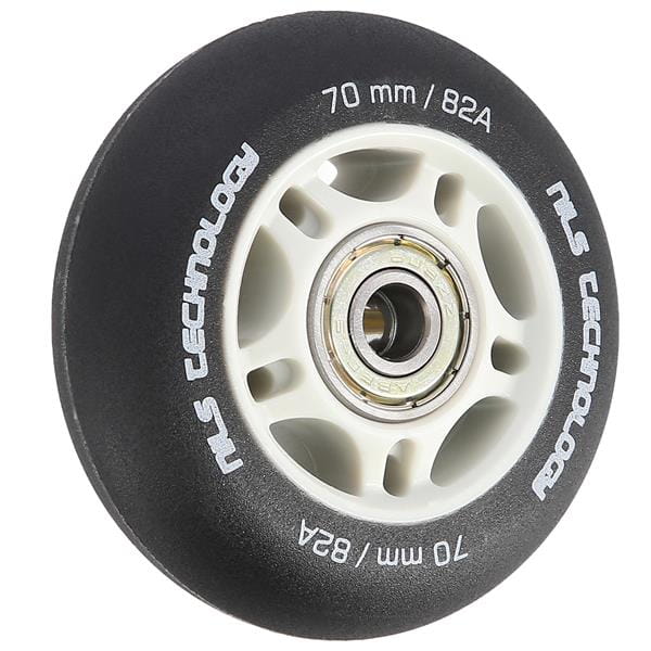 ZESTAW PU 70x24 82A CZARNE MATOWE (4 szt.) + ABEC-9 (8 szt.) NILS EXTREME