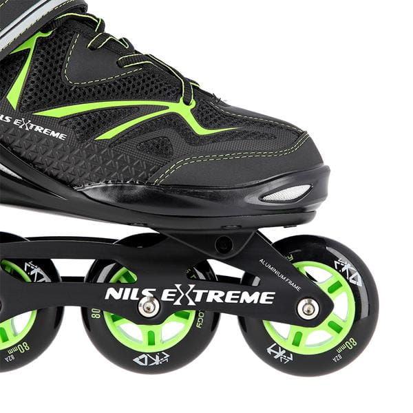 NA9022 CZARNO/ZIELONE ROLKI NILS EXTREME
