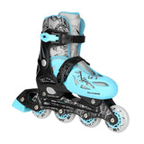 NH0320 A SET 4W1 BLUE LAGOON ŁYŻWOROLKI PŁOZA HOKEJOWA NILS EXTREME