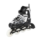 NH10927 A 2w1 BLACK ŁYŻWOROLKI Z WYM. PŁ. HOKEJOWĄ NILS EXTREME