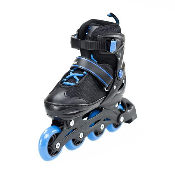 NH7104 A 2w1 BLACK/BLUE ROZM. M ŁYŻWOROLKI Z WYM. PŁ. HOKEJOWĄ NILS EXTREME