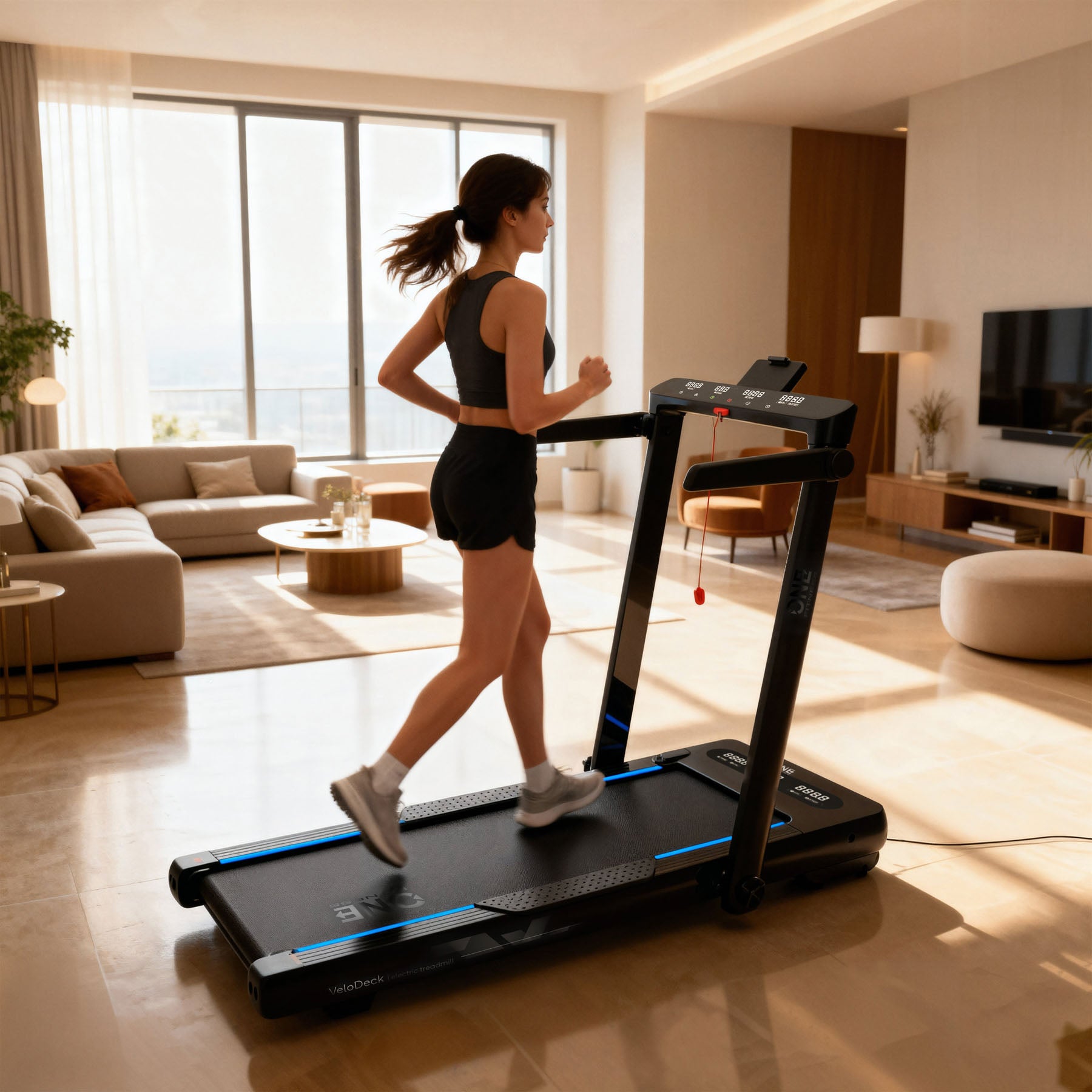ZESTAW BE9242 BIEŻNIA ELEKTRYCZNA ONE FITNESS+KSIĄŻKA SLOW JOGGING
