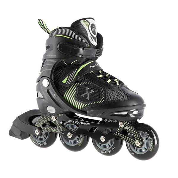 NA9080 CZARNO/ZIELONE ROLKI NILS EXTREME