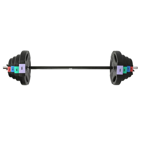 SZTANGA / TALERZE KOMPOZYT ONE FITNESS GSPO40 (2 CZĘŚCI) 42 KG
