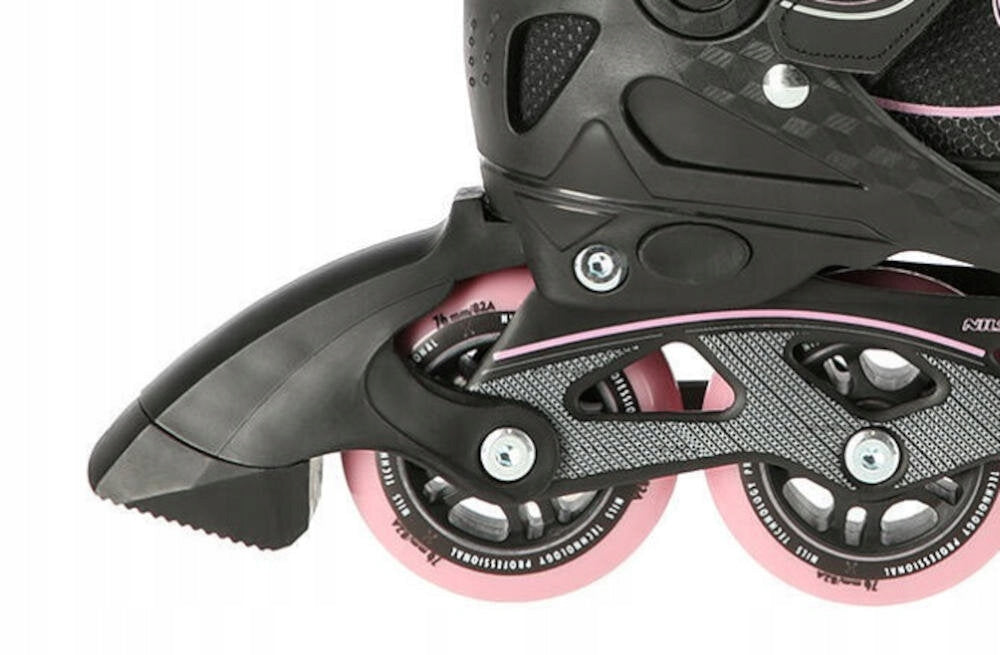 ROLKI REGULOWANE ROZM.39-42 CZARNO/RÓŻOWENILS EXTREME NA11008OUTLET