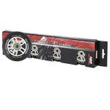 ZESTAW KÓŁEK PU 90x24 82A CZARNE MATOWE (4 szt.) + ABEC-9 CHROME (8 szt.) NILS EXTREME