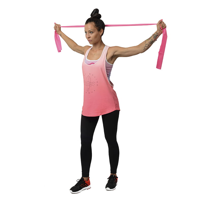 TAŚMA PILATES TP01 PINK 0.7 x 120 x 1200 MM  HMS
