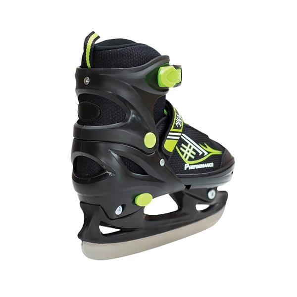 NH7104 A 2w1 BLACK/GREEN ROZM. S ŁYŻWOROLKI Z WYM. PŁ. HOKEJOWĄ NILS EXTREME