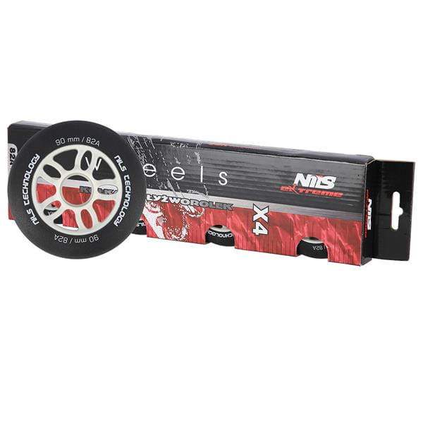 PU 90x24 82A CZARNE MATOWE KÓŁKA (4 szt.) NILS EXTREME