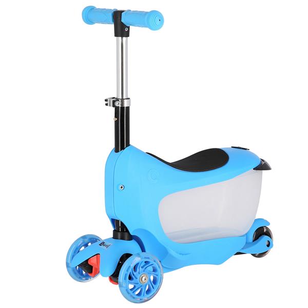 HJD04 3w1 BLUE HULAJNOGA JEŹDZIK DZIECIĘCY