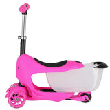HJD04 3w1 PINK HULAJNOGA JEŹDZIK DZIECIĘCY