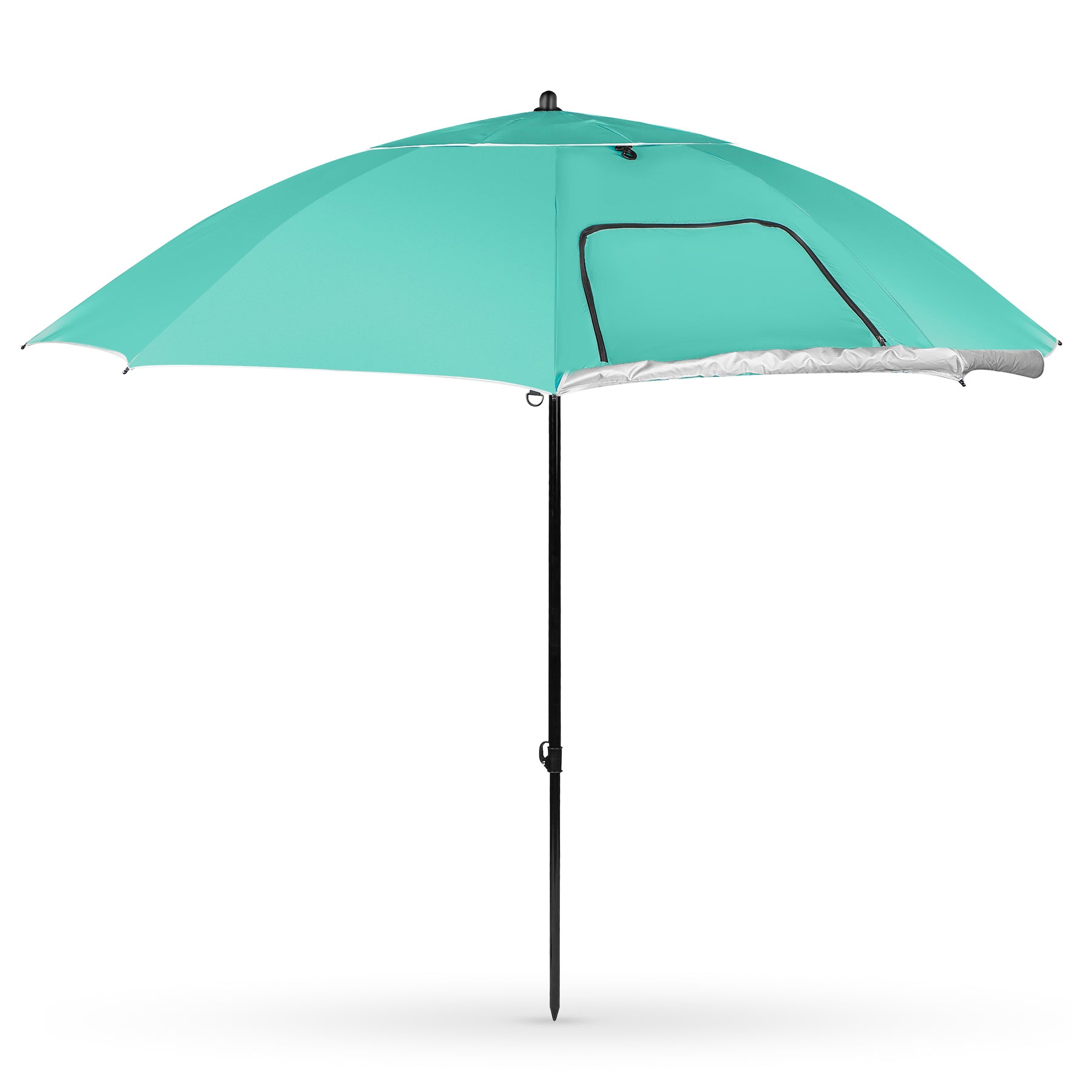 PARASOL/PARAWAN PLAŻOWY 2W1 XXL 240 CM ZIELONY NILS NC17114