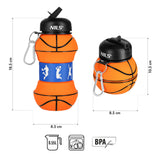 BUTELKA SPORTOWA SKŁADANA 550ML BASKETBALL NILS NC4104