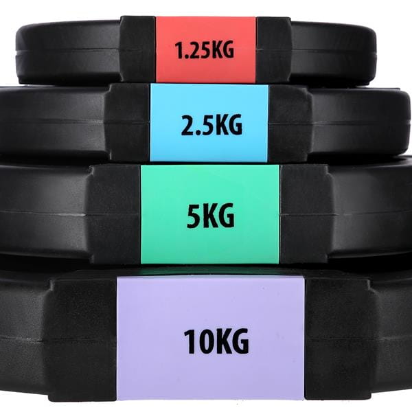 SZTANGA / TALERZE KOMPOZYT ONE FITNESS GSPO40 (2 CZĘŚCI) 42 KG
