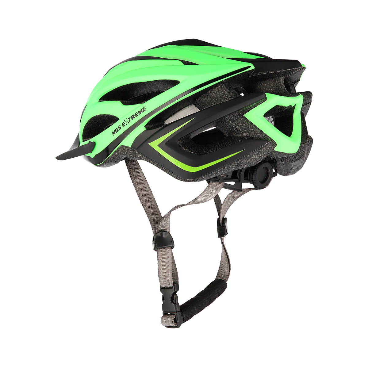 MTW202 ZIELONO-CZARNY KASK NILS EXTREME