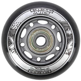 ZESTAW PU 64x24 82A CZARNE N (4 szt.) + ABEC-9 (8 szt.) NILS EXTREME