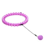 ZESTAW HULA HOP PLUS SIZE HHW12 VIOLET Z WYPUSTKAMI I OBCIĄŻNIKIEM HMS + PAS BR163 BLACK