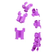 ZESTAW HULA HOP PLUS SIZE HHW12 VIOLET Z WYPUSTKAMI I OBCIĄŻNIKIEM HMS + PAS BR163 BLACK