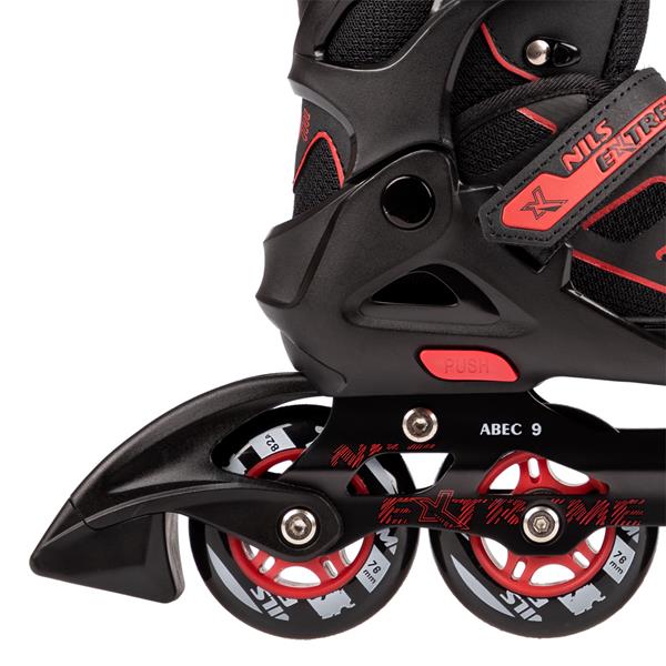 ROLKI NA14174 A CZARNO-CZERWONE NILS EXTREME