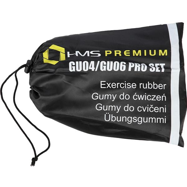 ZESTAW GUM DO ĆWICZEŃ GU04 GU06 PRO SET  HMS PREMIUM