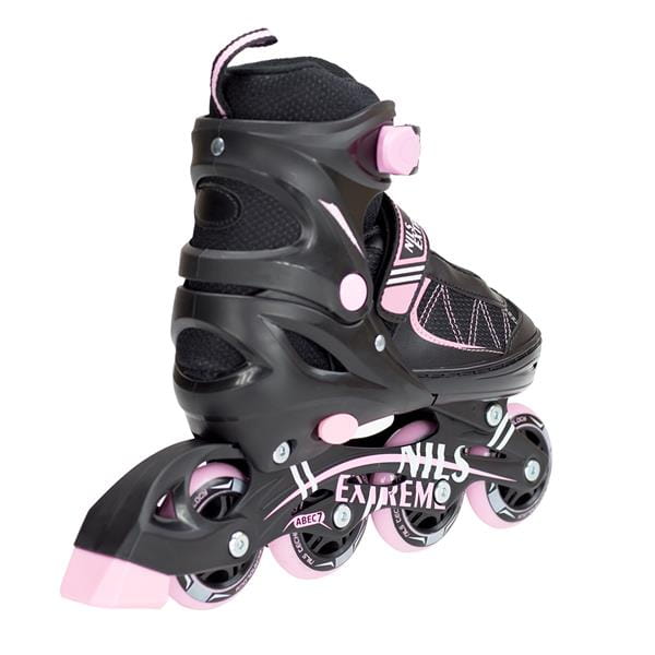 NF7103 A 2w1 BLACK/PINK ROZM. S ŁYŻWOROLKI Z WYM. PŁ. FIGUROWĄ NILS EXTREME