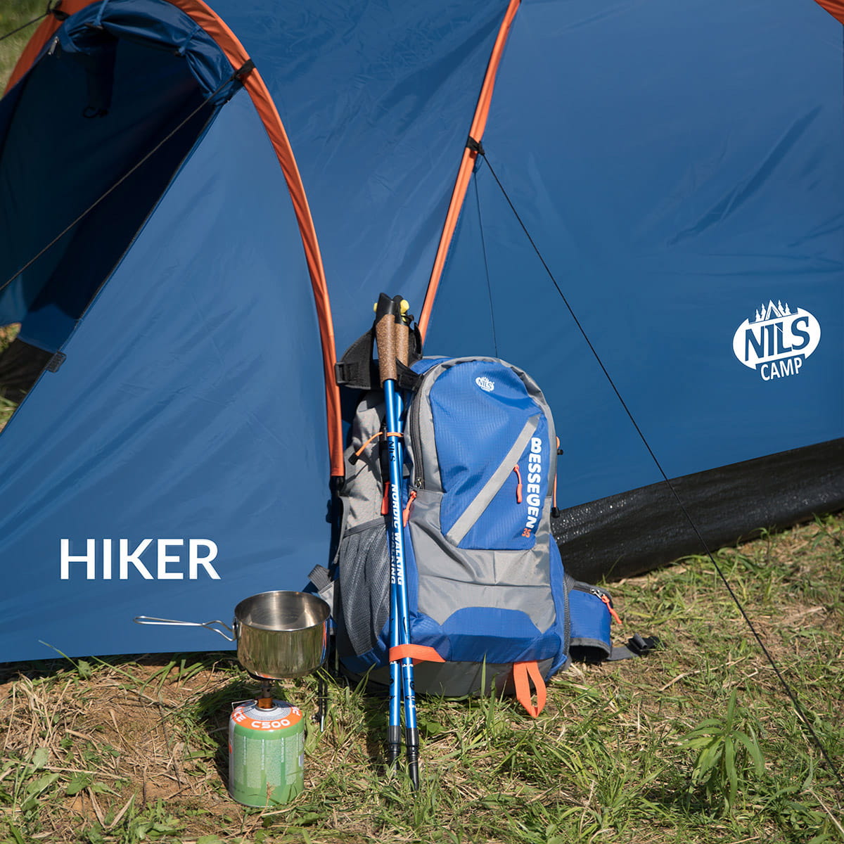 Namiot turystyczny NILS CAMP NC6010 Hiker 2-osobowy