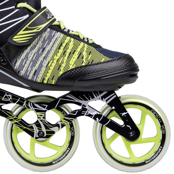 NA1206  CZARNO-ZIELONE ROLKI NILS EXTREME