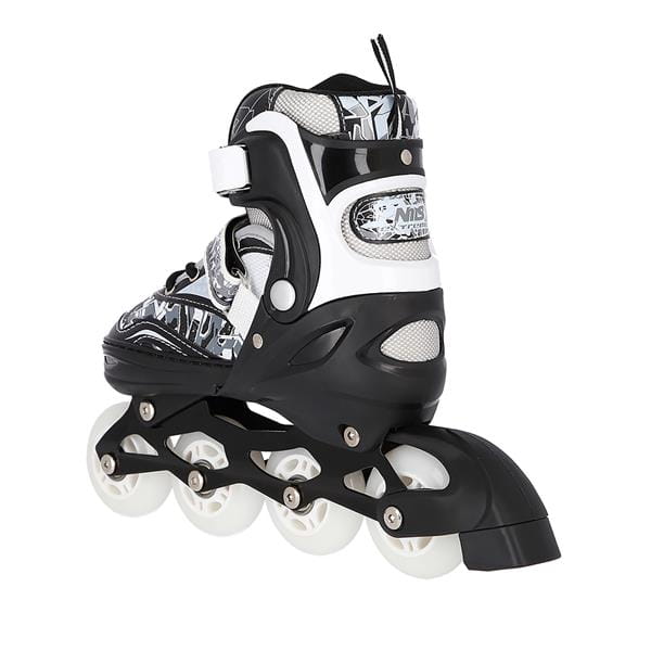 NH10927 A 2w1 BLACK ŁYŻWOROLKI Z WYM. PŁ. HOKEJOWĄ NILS EXTREME