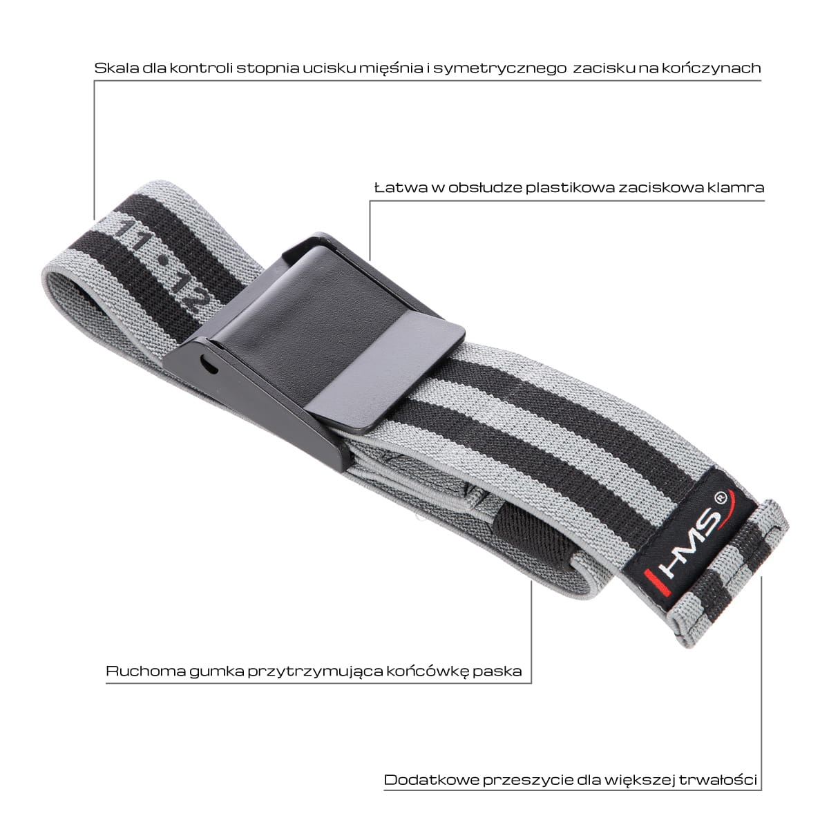 F1044 GREY PASKI DO TRENINGU OKLUZYJNEGO HMS