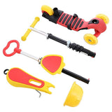 HLB07  4w1 BLACK-YELLOW-RED HULAJNOGA DZIECIĘCA SIGNA