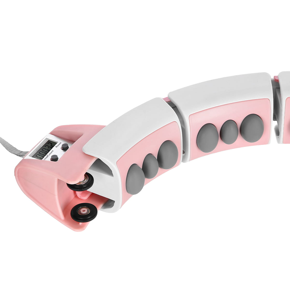 ZESTAW REGULOWANY HULA HOP FH06 PINK Z OBCIĄŻNIKEIM I LICZNIKIEM + PAS BR160