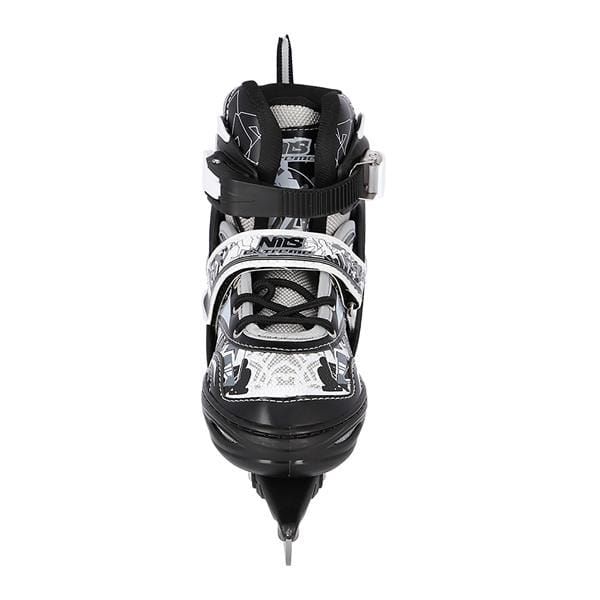 NH10927 A 2w1 BLACK ŁYŻWOROLKI Z WYM. PŁ. HOKEJOWĄ NILS EXTREME