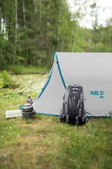 NAMIOT 2-OSOBOWY SAMOROZKŁADAJĄCY POP-UP JASNOSZARY NILS CAMP NC3743
